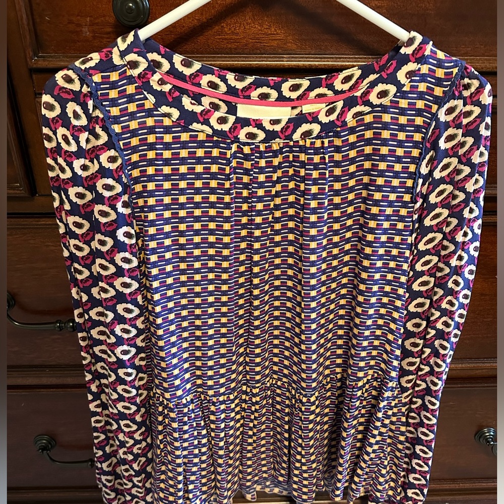 Maeve Peplum long sleeve top